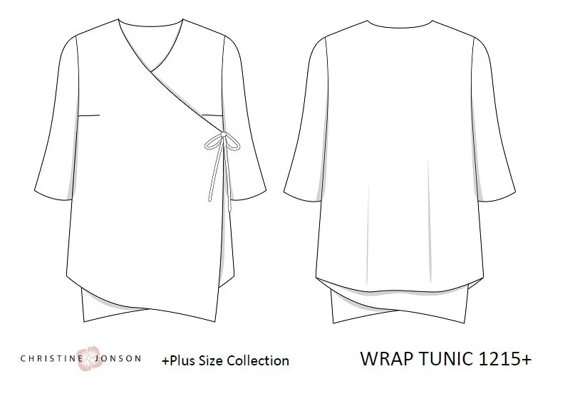 PlusCJP Wrap Tunic 1215+ — Christine Jonson Sewing Patterns